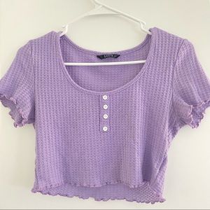 Shein | Purple crop top